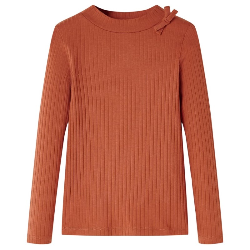 Kinder-Langarmshirt Cognac 128 Kinder-Langarmshirt Cognac 128