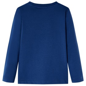 Kinder-Langarmshirt Jeansblau 128