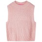 Kinder-Pulloverweste Gestrickt Hellrosa 104 Kinder-Pulloverweste Gestrickt Hellrosa 104