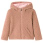 Kinder-Kapuzenjacke Teddy-Kunstpelz Heller Cognac 104 Kinder-Kapuzenjacke Teddy-Kunstpelz Heller Cognac 104