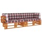 2-Sitzer-Palettensofa Honigbraun Imprägniertes Kiefernholz 2-Sitzer-Palettensofa Honigbraun Imprägniertes Kiefernholz