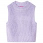 Kinder-Pulloverweste Gestrickt Helllila 116 Kinder-Pulloverweste Gestrickt Helllila 116