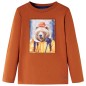 Kinder-Langarmshirt Dunkelorange 104