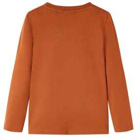 Kinder-Langarmshirt Dunkelorange 104