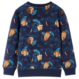 Kinder-Sweatshirt Marineblau 128