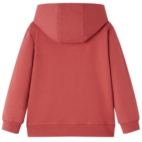 Kinder-Kapuzenpullover Dunkelrot 116
