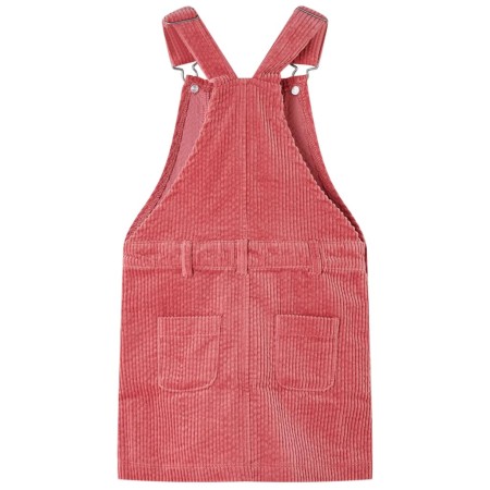 Kinder-Latzkleid Cord Rosa 140