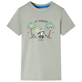 Kinder-T-Shirt Helles Khaki 116