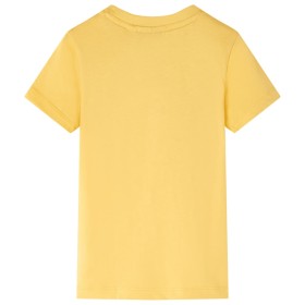 Kinder-T-Shirt Helles Ocker 140