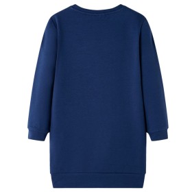 Kinder-Pulloverkleid Marineblau 116