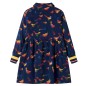 Kinderkleid mit Langen Ärmeln Marineblau 128 Kinderkleid mit Langen Ärmeln Marineblau 128