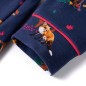 Kinderkleid mit Langen Ärmeln und Kordelzug Marineblau 140 Kinderkleid mit Langen Ärmeln und Kordelzug Marineblau 140