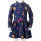 Kinderkleid mit Langen Ärmeln und Kordelzug Marineblau 116 Kinderkleid mit Langen Ärmeln und Kordelzug Marineblau 116