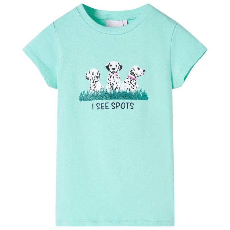 Kinder-T-Shirt Helles Minzgrün 92 Kinder-T-Shirt Helles Minzgrün 92