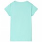 Kinder-T-Shirt Helles Minzgrün 92 Kinder-T-Shirt Helles Minzgrün 92