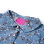 Kinderkleid mit Langen Ärmeln Petrolblau 140 Kinderkleid mit Langen Ärmeln Petrolblau 140