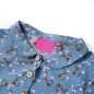 Kinderkleid mit Langen Ärmeln Petrolblau 116 Kinderkleid mit Langen Ärmeln Petrolblau 116