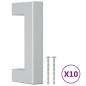 vidaXL Möbelgriffe 10 Stk. Silbern 64 mm Edelstahl vidaXL Möbelgriffe 10 Stk. Silbern 64 mm Edelstahl