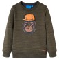 Kinder-Sweatshirt Dunkelkhaki Melange 116 Kinder-Sweatshirt Dunkelkhaki Melange 116