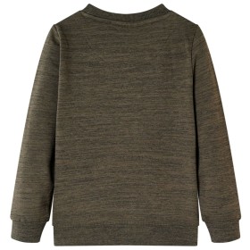 Kinder-Sweatshirt Dunkelkhaki Melange 116