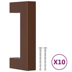 vidaXL Möbelgriffe 10 Stk. Bronzen 64 mm Edelstahl