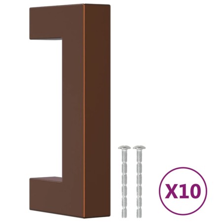 vidaXL Möbelgriffe 10 Stk. Bronzen 64 mm Edelstahl