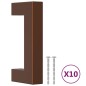 vidaXL Möbelgriffe 10 Stk. Bronzen 64 mm Edelstahl vidaXL Möbelgriffe 10 Stk. Bronzen 64 mm Edelstahl
