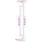 vidaXL Möbelgriffe 5 Stk. Silbern 480 mm Edelstahl vidaXL Möbelgriffe 5 Stk. Silbern 480 mm Edelstahl