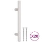 vidaXL Möbelgriffe 20 Stk. Silbern 96 mm Edelstahl vidaXL Möbelgriffe 20 Stk. Silbern 96 mm Edelstahl
