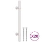 vidaXL Möbelgriffe 20 Stk. Silbern 128 mm Edelstahl vidaXL Möbelgriffe 20 Stk. Silbern 128 mm Edelstahl