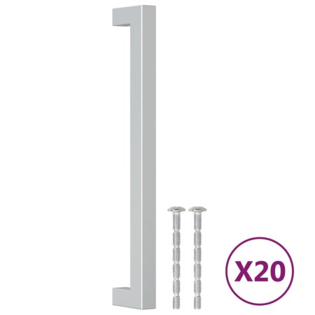 vidaXL Möbelgriffe 20 Stk. Silbern 192 mm Edelstahl