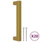 vidaXL Möbelgriffe 20 Stk. Golden 128 mm Edelstahl vidaXL Möbelgriffe 20 Stk. Golden 128 mm Edelstahl