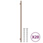 vidaXL Möbelgriffe 20 Stk. Bronzen 480 mm Edelstahl vidaXL Möbelgriffe 20 Stk. Bronzen 480 mm Edelstahl