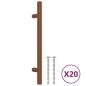 vidaXL Möbelgriffe 20 Stk. Bronzen 128 mm Edelstahl vidaXL Möbelgriffe 20 Stk. Bronzen 128 mm Edelstahl