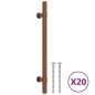 vidaXL Möbelgriffe 20 Stk. Bronzen 160 mm Edelstahl vidaXL Möbelgriffe 20 Stk. Bronzen 160 mm Edelstahl