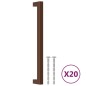 vidaXL Möbelgriffe 20 Stk. Bronzen 224 mm Edelstahl vidaXL Möbelgriffe 20 Stk. Bronzen 224 mm Edelstahl