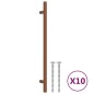 vidaXL Möbelgriffe 10 Stk. Bronzen 224 mm Edelstahl vidaXL Möbelgriffe 10 Stk. Bronzen 224 mm Edelstahl