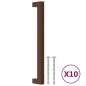 vidaXL Möbelgriffe 10 Stk. Bronzen 192 mm Edelstahl vidaXL Möbelgriffe 10 Stk. Bronzen 192 mm Edelstahl