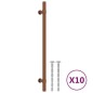 vidaXL Möbelgriffe 10 Stk. Bronzen 224 mm Edelstahl vidaXL Möbelgriffe 10 Stk. Bronzen 224 mm Edelstahl