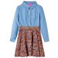 Kinderkleid mit Langen Ärmeln Marineblau und Jeansblau 92 Kinderkleid mit Langen Ärmeln Marineblau und Jeansblau 92