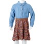 Kinderkleid mit Langen Ärmeln Marineblau und Jeansblau 92 Kinderkleid mit Langen Ärmeln Marineblau und Jeansblau 92