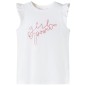 Kinder-T-Shirt mit Rüschenärmeln Ecru 92 Kinder-T-Shirt mit Rüschenärmeln Ecru 92