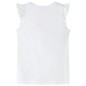 Kinder-T-Shirt mit Rüschenärmeln Ecru 92 Kinder-T-Shirt mit Rüschenärmeln Ecru 92