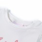 Kinder-T-Shirt mit Rüschenärmeln Ecru 92 Kinder-T-Shirt mit Rüschenärmeln Ecru 92