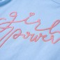 Kinder-T-Shirt mit Rüschenärmeln Hellblau 128 Kinder-T-Shirt mit Rüschenärmeln Hellblau 128