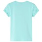 Kinder-T-Shirt Helles Minzgrün 116 Kinder-T-Shirt Helles Minzgrün 116