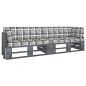 2-Sitzer-Palettensofa mit Kissen Grau Imprägniertes Kiefernholz 2-Sitzer-Palettensofa mit Kissen Grau Imprägniertes Kiefernholz