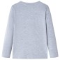 Kinder-Langarmshirt Grau Melange 92 Kinder-Langarmshirt Grau Melange 92