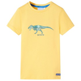 Kinder-T-Shirt Helles Ocker 140