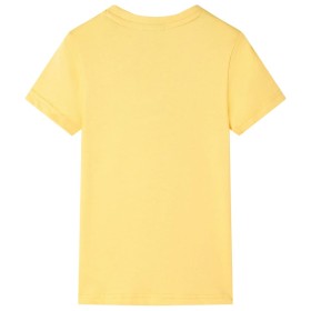 Kinder-T-Shirt Helles Ocker 140